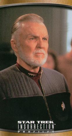 1998 SkyBox Star Trek Insurrection #59 Admiral Matthew Dougherty Front