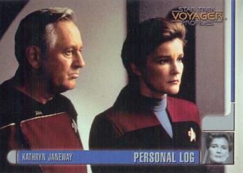 1998 SkyBox Star Trek Voyager Profiles #04 Kathryn Janeway - Personal Log - KJ1.4 Front