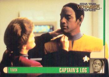 1998 SkyBox Star Trek Voyager Profiles #29 Tuvok - Captain's Log Front