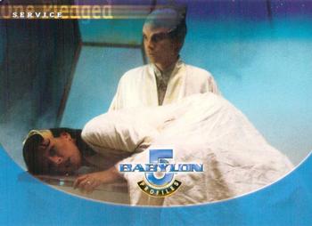 1999 SkyBox Babylon 5: Profiles #25 One Pledged Service Front