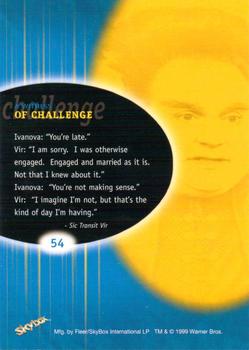 1999 SkyBox Babylon 5: Profiles #54 A Witness Of Challenge Back