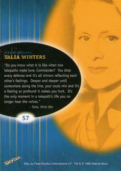 1999 SkyBox Babylon 5: Profiles #57 A Few We Lost: Talia Winters Back