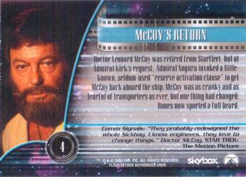 2000 SkyBox Star Trek Cinema 2000 #4 McCoy's Return Back