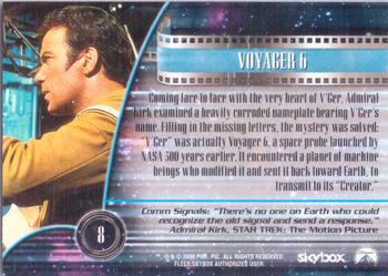 2000 SkyBox Star Trek Cinema 2000 #8 Voyager 6 Back