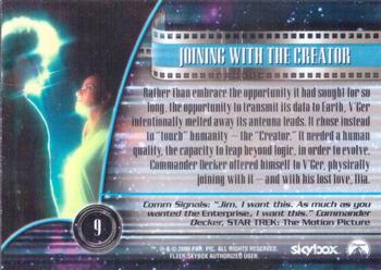 2000 SkyBox Star Trek Cinema 2000 #9 Joining with the Creator Back