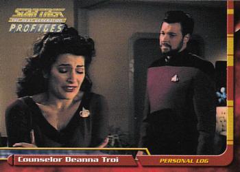 2000 SkyBox Star Trek The Next Generation Profiles #7 Counselor Deanna Troi Front