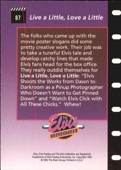 1992 The River Group The Elvis Collection #87 The folks who came up with the movie poster... Back