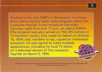 1992 The River Group The Elvis Collection #5 Starting in the late-1940's in Shreveport, Louisiana... Back