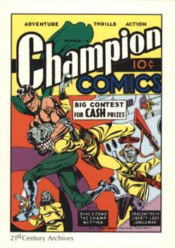 1994 21st Century Archives The Comic Art Tribute to Joe Simon & Jack Kirby #9 Champion Comics - Joe Simon, Jack Kirby Front