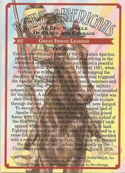 1995 Bon Air Native Americans: An Epic Struggle of Blood and Courage (Hobby Version) #83 Cochise Back