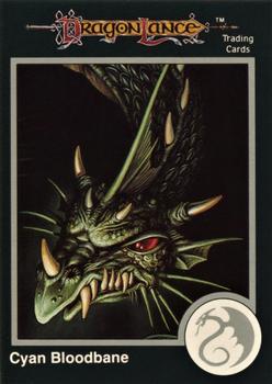 1991 TSR Advanced Dungeons & Dragons - Silver #210 Cyan Bloodbane, Green Dragon Front