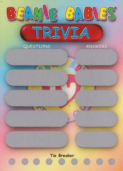 1999 Ty Beanie Babies II #NNO Trivia Card Front