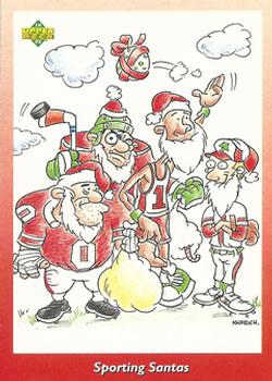 1992 Upper Deck Santa Claus #4 Sporting Santas Front