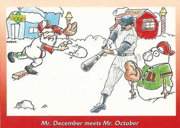 1992 Upper Deck Santa Claus #9 Mr. December meets Mr. October Front