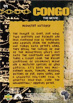 1995 Upper Deck Congo the Movie #44 Monster Autopsy Back
