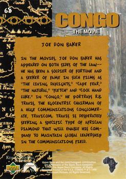 1995 Upper Deck Congo the Movie #68 Joe Don Baker as R. B. Travis Back
