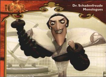 2008 Upper Deck Igor Movie #7 Dr. Schadenfreude Monologues Front