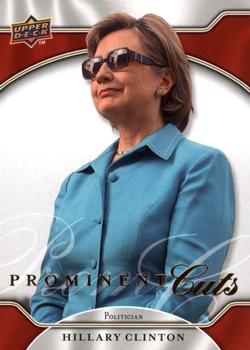 2009 Upper Deck Prominent Cuts #10 Hillary Clinton Front
