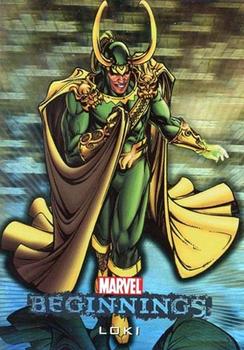 2011 Upper Deck Marvel Beginnings S1 - Marvel Villains Hologram #H-25 Loki Front