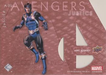 2012 Upper Deck Marvel Beginnings S2 - Avengers Die Cut #A-22 Justice Back