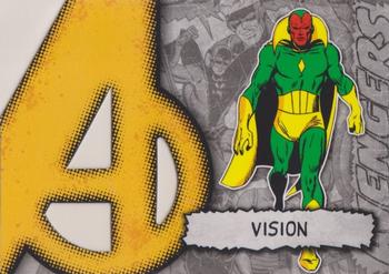 2012 Upper Deck Marvel Beginnings S2 - Avengers Die Cut #A-41 Vision Front
