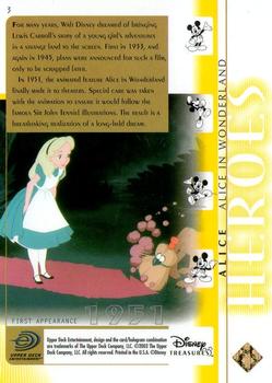 2003 Upper Deck Disney Treasures #3 Alice Back