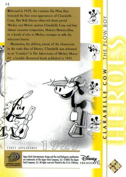 2003 Upper Deck Disney Treasures #14 Clarabelle Cow Back