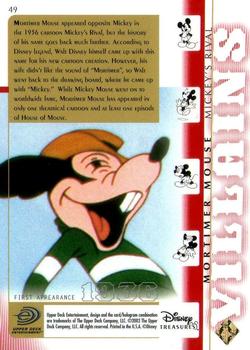 2003 Upper Deck Disney Treasures #49 Mortimer Mouse Back