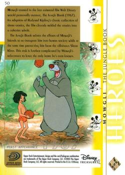 2003 Upper Deck Disney Treasures #50 Mowgli Back