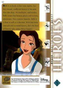 2003 Upper Deck Disney Treasures #97 Belle Back