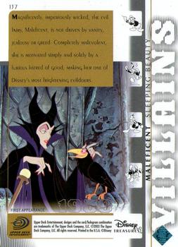 2003 Upper Deck Disney Treasures #137 Maleficent Back