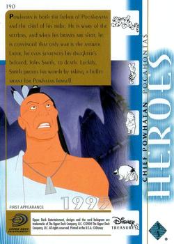 2003 Upper Deck Disney Treasures #190 Chief Powhatan Back