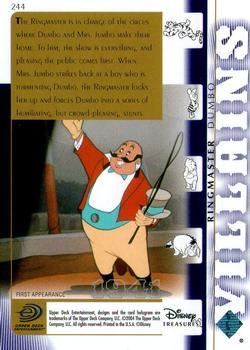 2003 Upper Deck Disney Treasures #244 Ringmaster Back