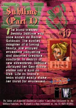 1996 WildStorm DV8 #10 Sublime (Part 1) Back