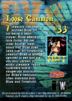 1996 WildStorm DV8 #33 Loose Cannon Back