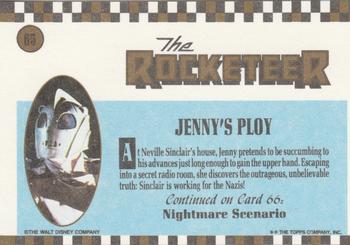 1991 Topps The Rocketeer #65 Jenny's Ploy Back
