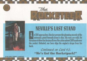 1991 Topps The Rocketeer #91 Neville's Last Stand Back