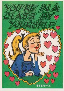 1960 Topps Funny Valentines #1A You're in a Class by Yourself Front