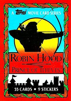 1991 Topps Robin Hood: Prince of Thieves (55) #1 Robin Hood: Prince of Thieves Front