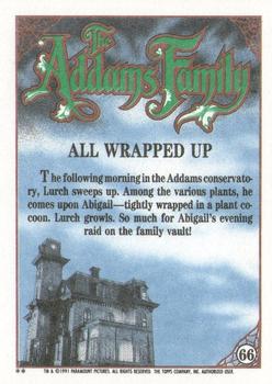 1991 Topps The Addams Family #66 All Wrapped Up Back