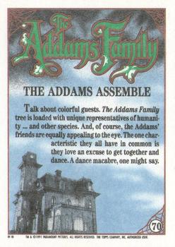 1991 Topps The Addams Family #70 The Addams Assemble Back