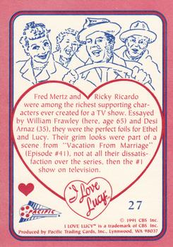 1991 Pacific I Love Lucy - Pink #27 The Boys Back