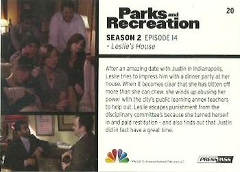 2013 Press Pass Parks and Recreation #20 Leslie's House Back
