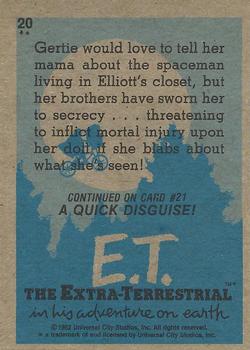 1982 Topps E.T. The Extraterrestrial #20 Gertie Says 
