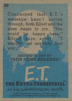 1982 Topps E.T. The Extraterrestrial #50 Did They Hear You? Back
