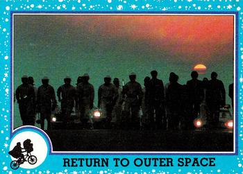 1982 Topps E.T. The Extraterrestrial #81 Return To Outer Space Front