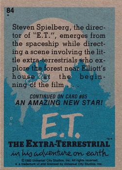 1982 Topps E.T. The Extraterrestrial #84 Filming the Aliens Back