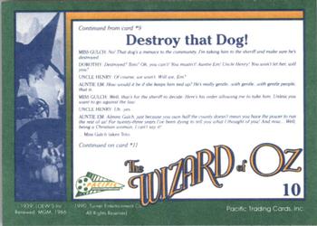 1990 Pacific The Wizard of Oz #10 Destroy that Dog! Back