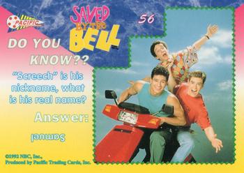 1992 Pacific Saved by the Bell #56 