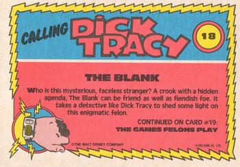 1990 O-Pee-Chee Dick Tracy Movie #18 The Blank Back